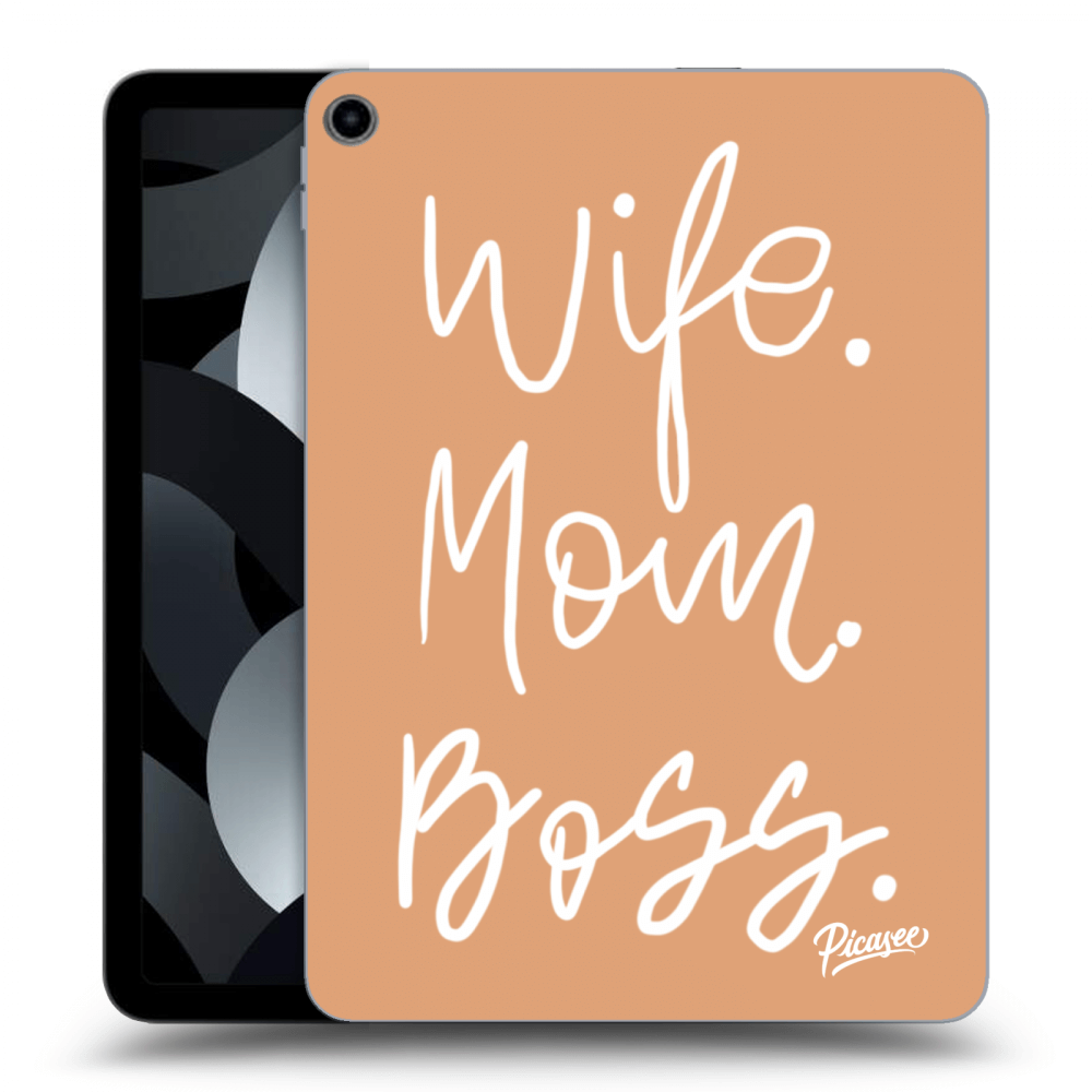 Picasee silikonski črni ovitek za Apple iPad Air 5 10.9" 2022 - Boss Mama