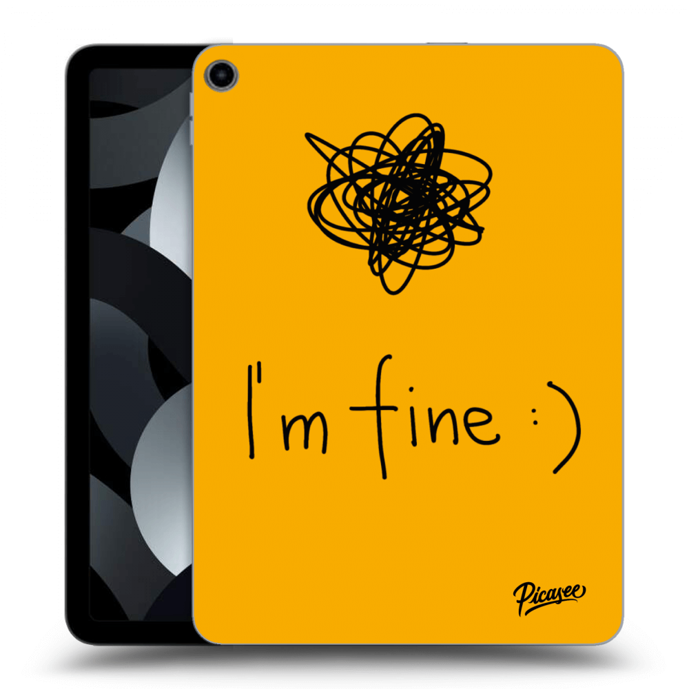 Picasee silikonski prozorni ovitek za Apple iPad Air 5 10.9" 2022 - I am fine