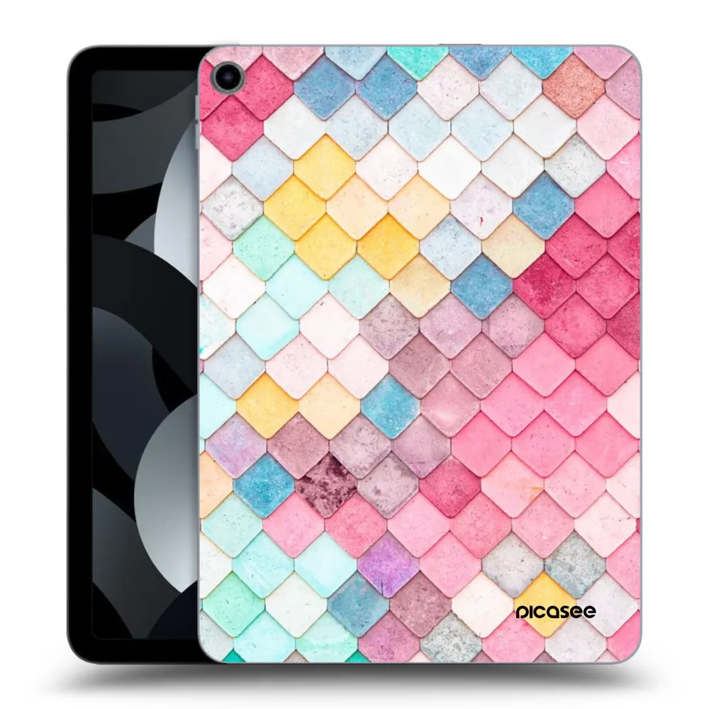 Picasee silikonski prozorni ovitek za Apple iPad Air 5 10.9" 2022 - Colorful roof