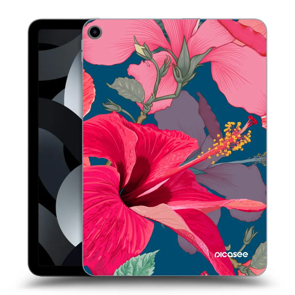 Picasee silikonski prozorni ovitek za Apple iPad Air 5 10.9" 2022 - Hibiscus