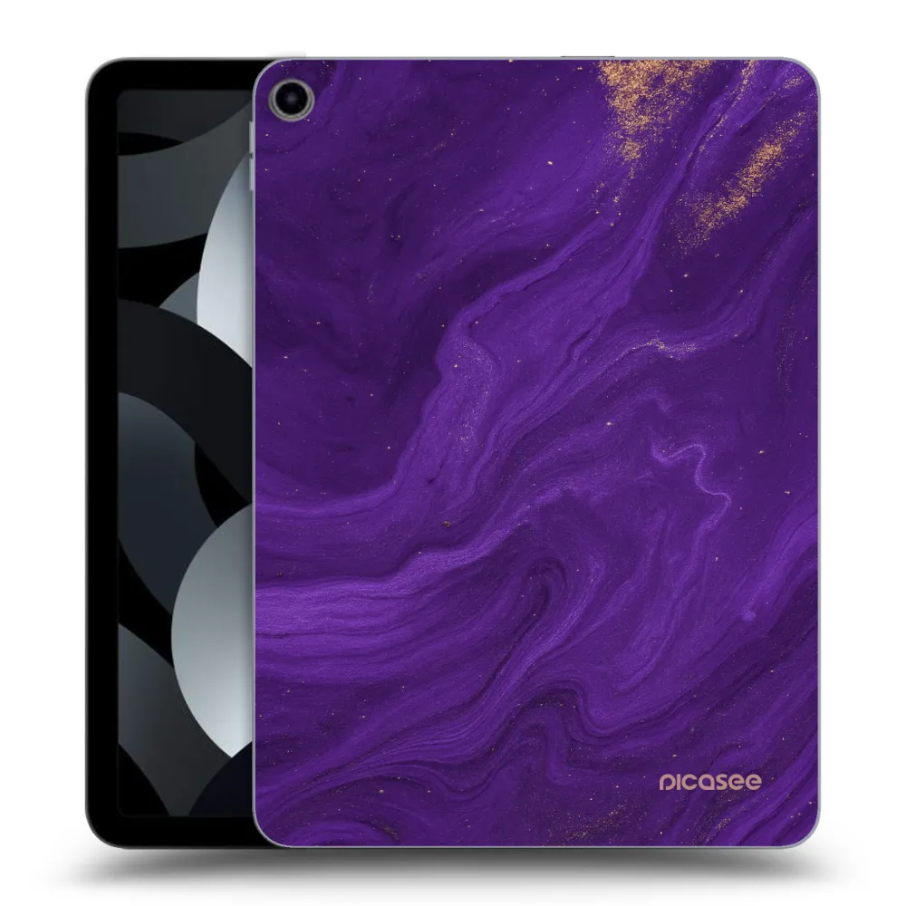 Picasee silikonski prozorni ovitek za Apple iPad Air 5 10.9" 2022 - Purple
