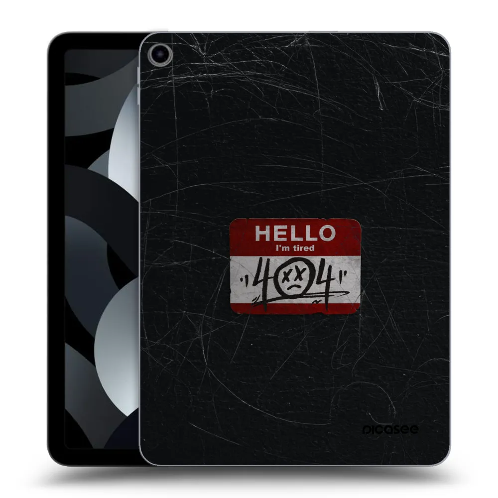 Picasee silikonski prozorni ovitek za Apple iPad Air 5 10.9" 2022 - HELLO 404