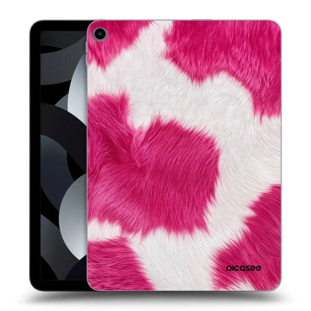Picasee silikonski prozorni ovitek za Apple iPad Air 5 10.9" 2022 - Pink Moo