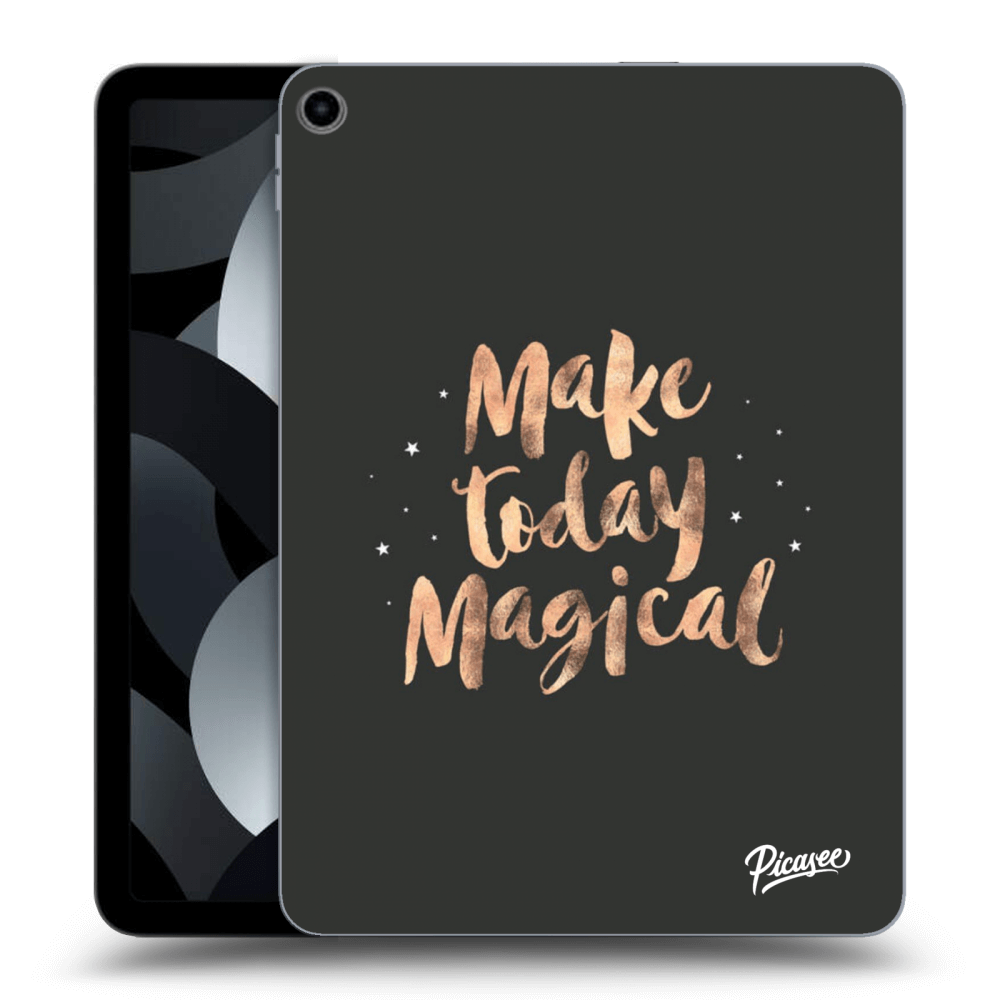 Picasee silikonski črni ovitek za Apple iPad Air 5 10.9" 2022 - Make today Magical
