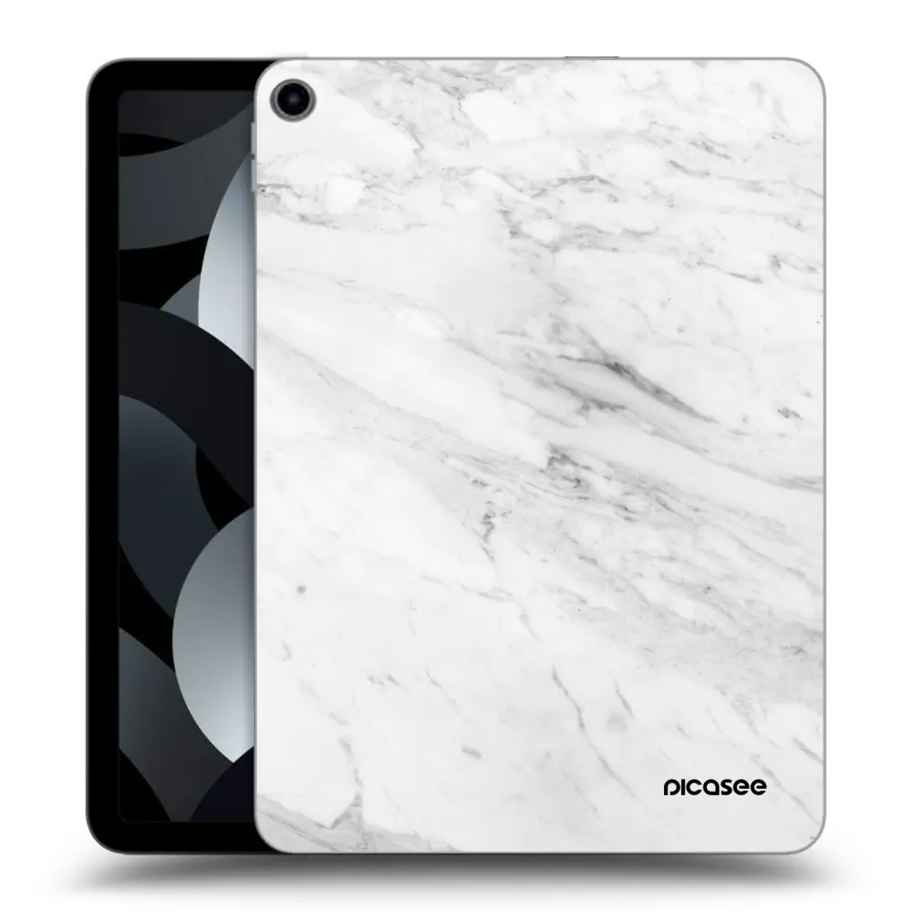 Picasee silikonski prozorni ovitek za Apple iPad Air 5 10.9" 2022 - White marble