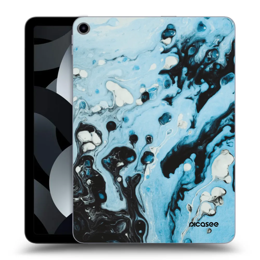 Picasee silikonski prozorni ovitek za Apple iPad Air 5 10.9" 2022 - Organic blue