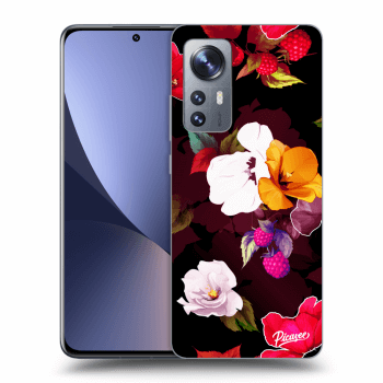 Picasee silikonski prozorni ovitek za Xiaomi 12 - Flowers and Berries