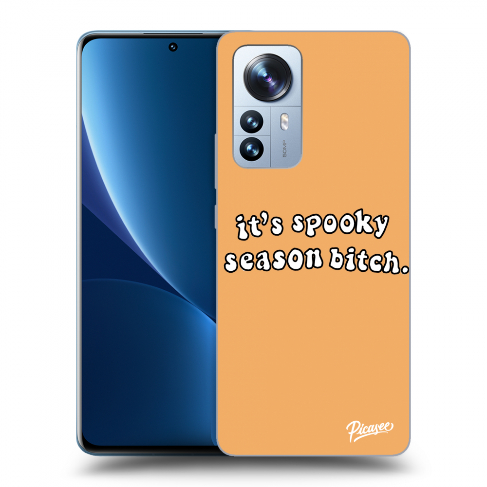 Picasee silikonski črni ovitek za Xiaomi 12 Pro - Spooky season