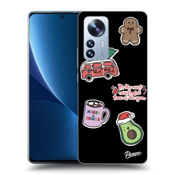 Ovitek za Xiaomi 12 Pro - Christmas Stickers