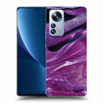 Ovitek za Xiaomi 12 Pro - Purple glitter