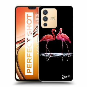 Picasee ULTIMATE CASE za Vivo V23 5G - Flamingos couple