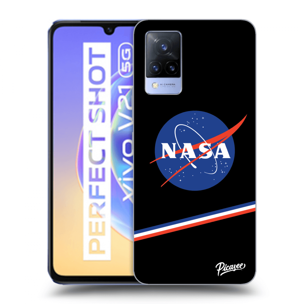 Picasee silikonski prozorni ovitek za Vivo V21 5G - NASA Original