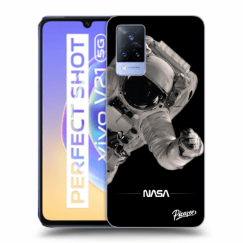 Picasee silikonski prozorni ovitek za Vivo V21 5G - Astronaut Big