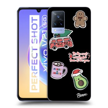 Ovitek za Vivo V21 5G - Christmas Stickers