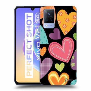 Ovitek za Vivo V21 5G - Colored heart