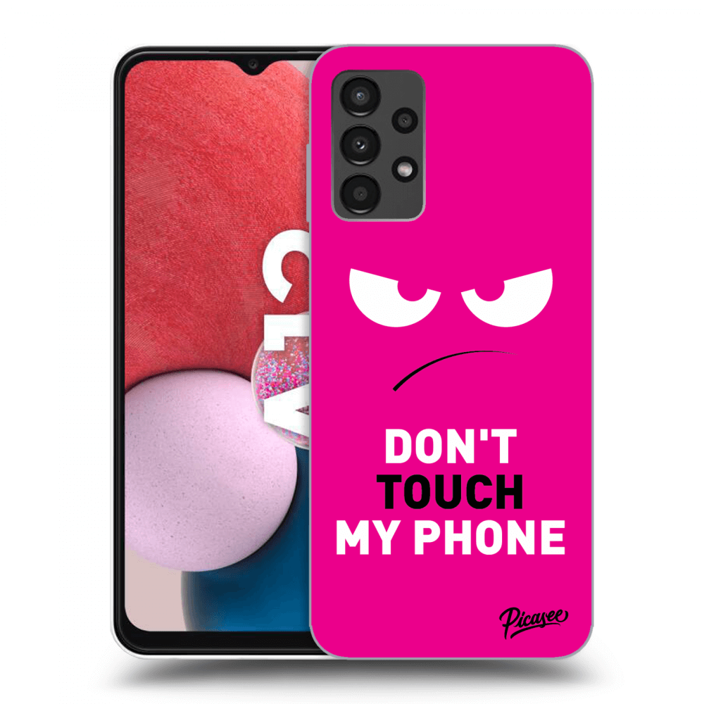 Picasee ULTIMATE CASE za Samsung Galaxy A13 4G A135 - Angry Eyes - Pink