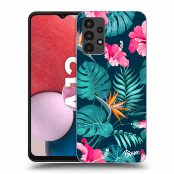 Picasee ULTIMATE CASE za Samsung Galaxy A13 4G A135 - Pink Monstera