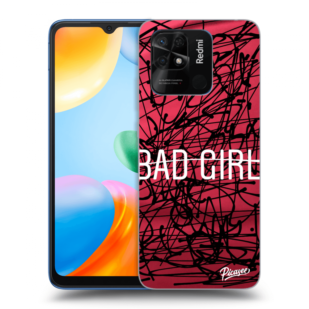 Picasee silikonski črni ovitek za Xiaomi Redmi 10C - Bad girl