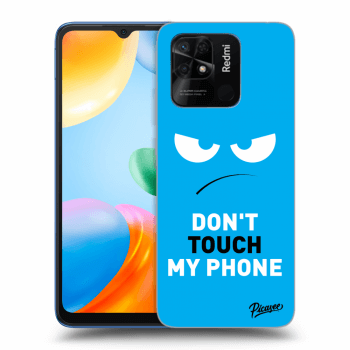Ovitek za Xiaomi Redmi 10C - Angry Eyes - Blue