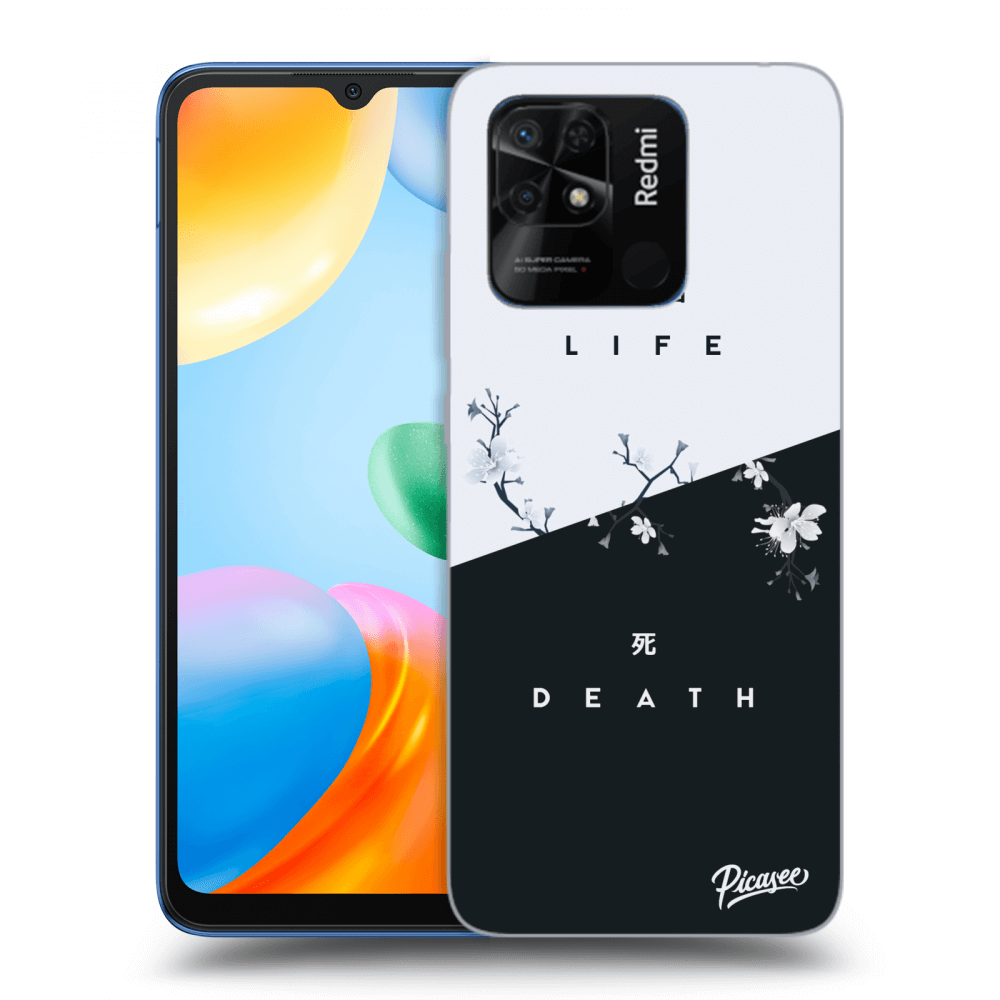 Picasee silikonski črni ovitek za Xiaomi Redmi 10C - Life - Death