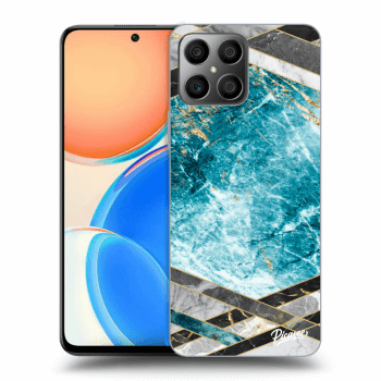 Ovitek za Honor X8 - Blue geometry