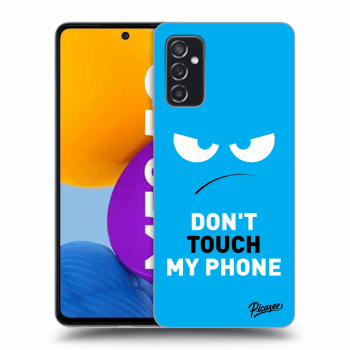 Ovitek za Samsung Galaxy M52 5G - Angry Eyes - Blue