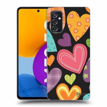 Picasee silikonski črni ovitek za Samsung Galaxy M52 5G - Colored heart