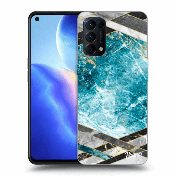 Ovitek za OPPO Reno 5 5G - Blue geometry