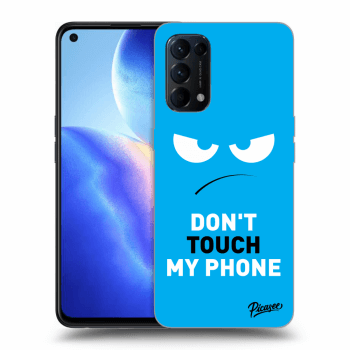 Ovitek za OPPO Reno 5 5G - Angry Eyes - Blue