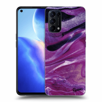 Ovitek za OPPO Reno 5 5G - Purple glitter