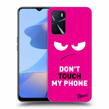 Ovitek za OPPO A16 - Angry Eyes - Pink