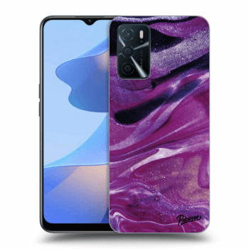 Ovitek za OPPO A16 - Purple glitter