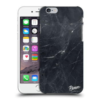 Picasee silikonski prozorni ovitek za Apple iPhone 6/6S - Black marble