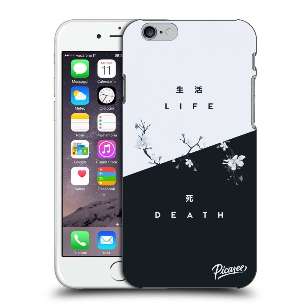 Picasee silikonski črni ovitek za Apple iPhone 6/6S - Life - Death