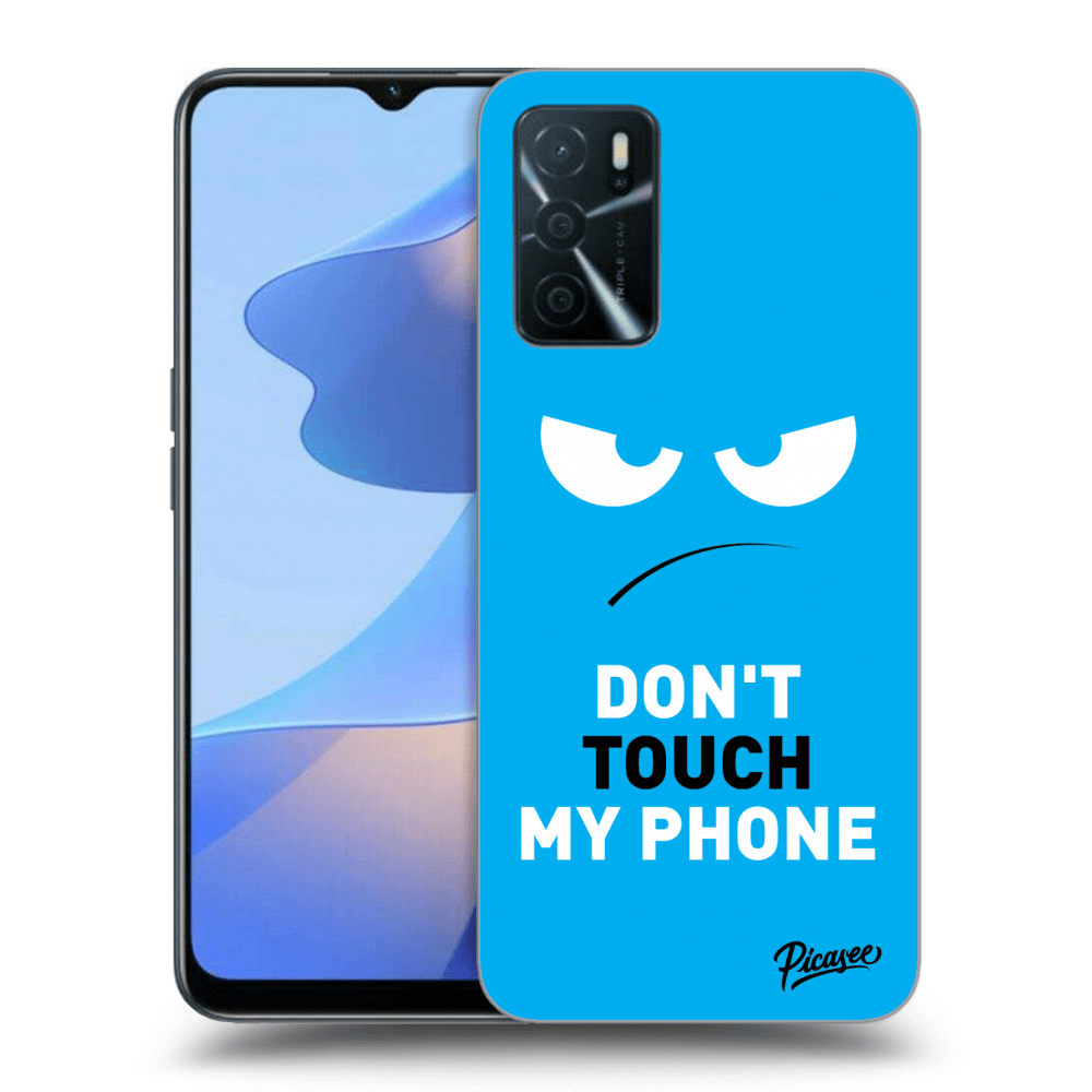 Picasee ULTIMATE CASE za OPPO A16s - Angry Eyes - Blue