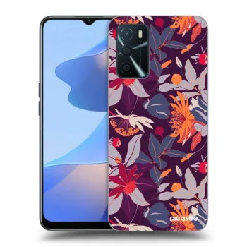 Ovitek za OPPO A16s - Purple Leaf