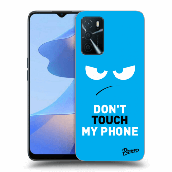 Ovitek za OPPO A16s - Angry Eyes - Blue