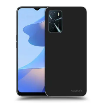 Picasee silikonski črni ovitek za OPPO A16s - Clear