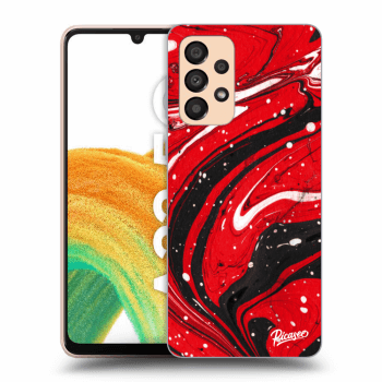 Picasee silikonski črni ovitek za Samsung Galaxy A33 5G A336 - Red black