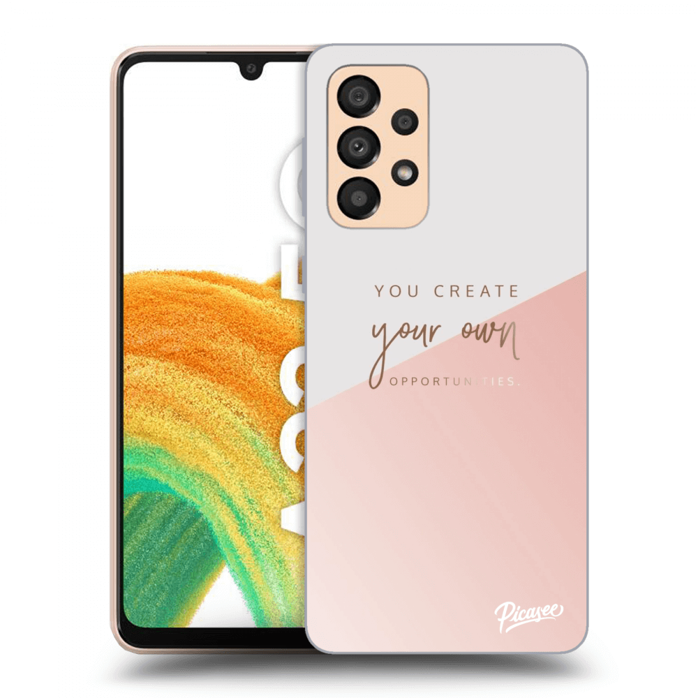 Picasee silikonski črni ovitek za Samsung Galaxy A33 5G A336 - You create your own opportunities
