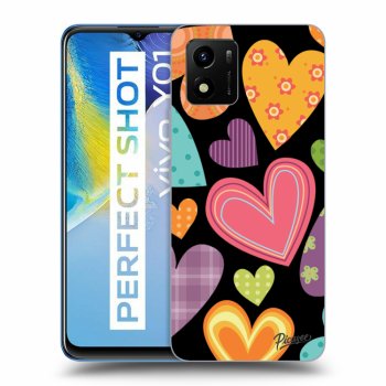 Ovitek za Vivo Y01 - Colored heart