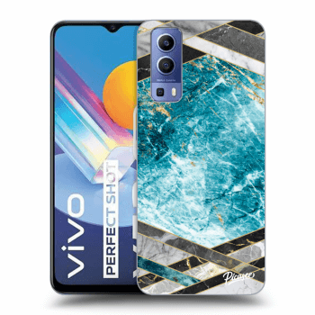 Ovitek za Vivo Y52 5G - Blue geometry