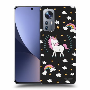 Picasee silikonski črni ovitek za Xiaomi 12X - Unicorn star heaven
