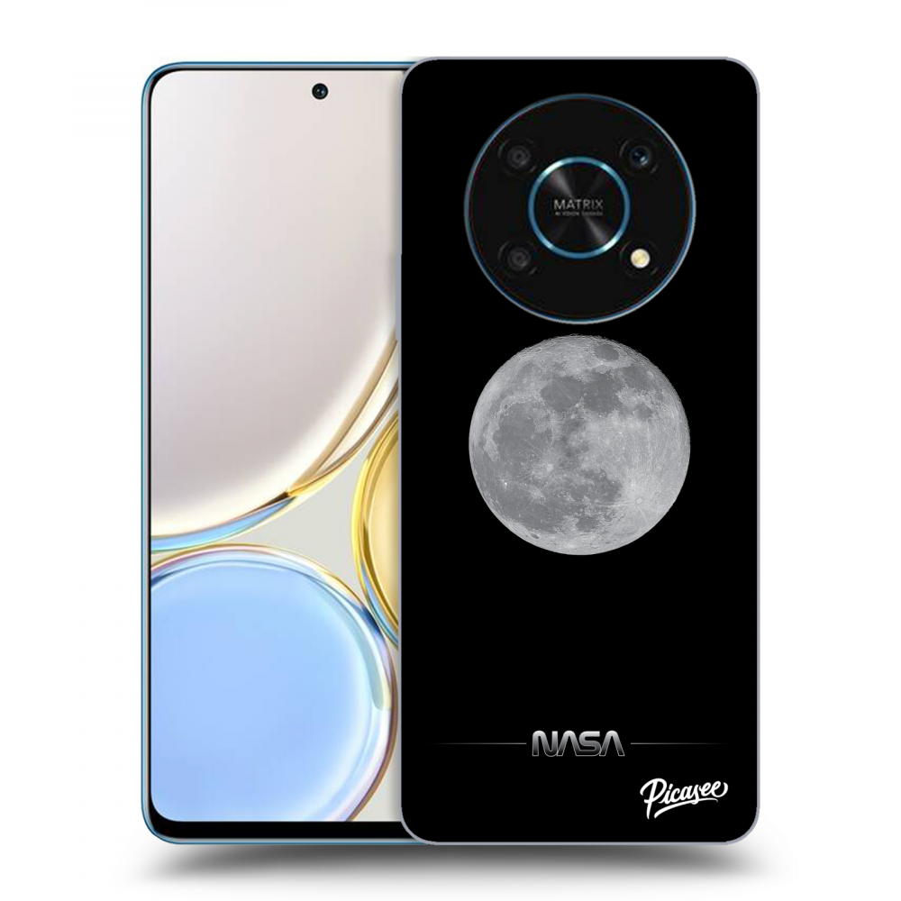 Picasee silikonski črni ovitek za Honor Magic4 Lite 5G - Moon Minimal