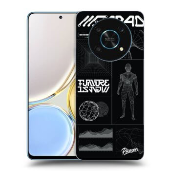 Picasee silikonski prozorni ovitek za Honor Magic4 Lite 5G - BLACK BODY