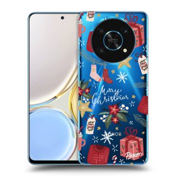 Picasee silikonski prozorni ovitek za Honor Magic4 Lite 5G - Christmas
