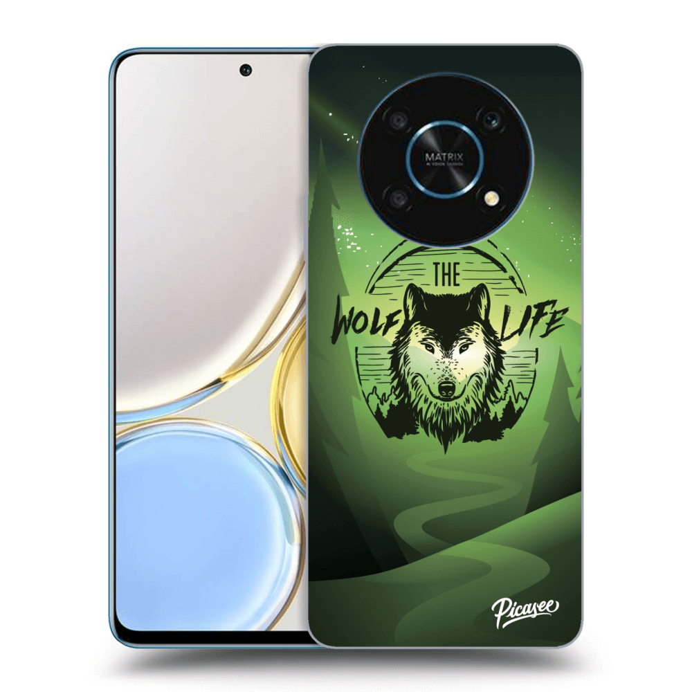 Picasee silikonski prozorni ovitek za Honor Magic4 Lite 5G - Wolf life