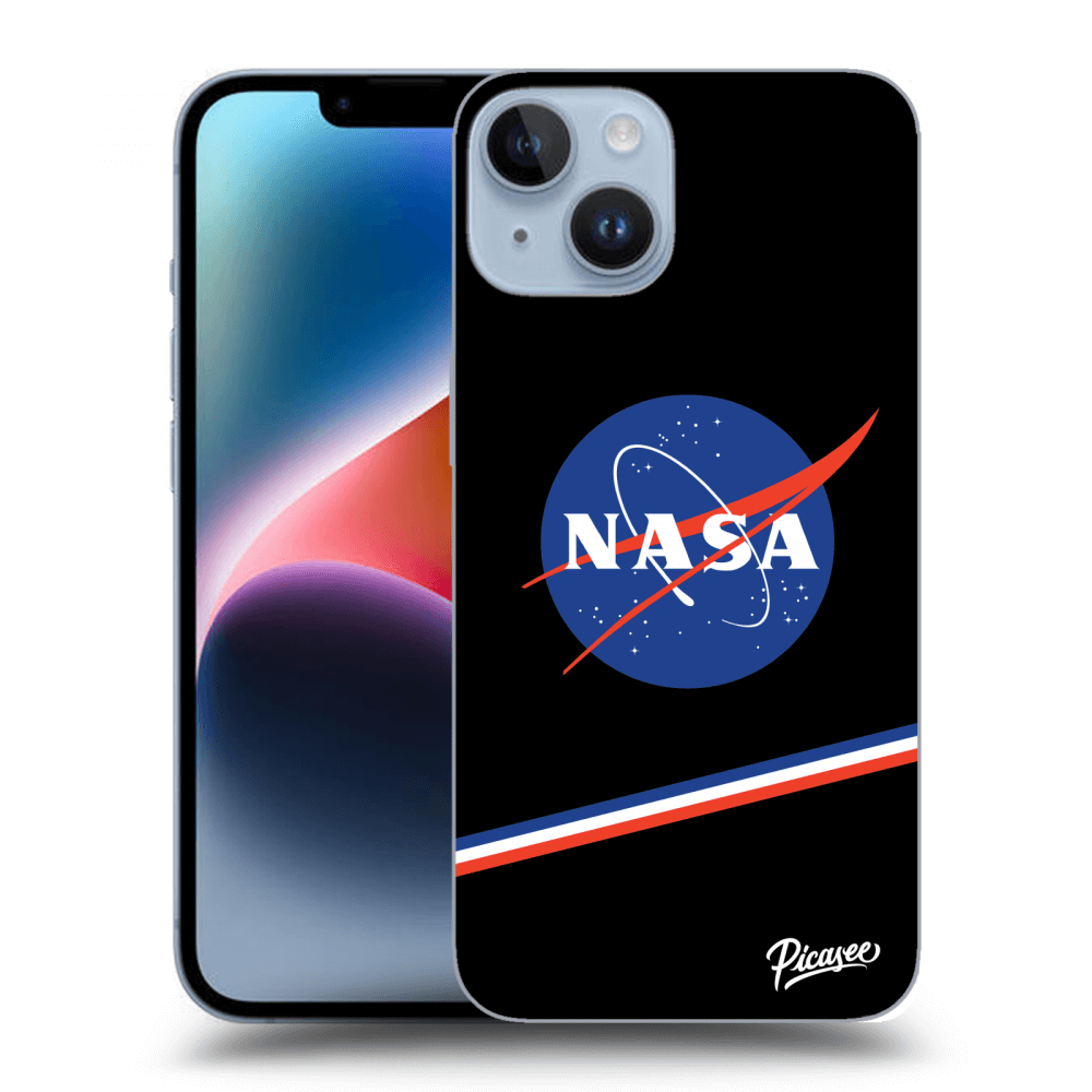 Picasee silikonski prozorni ovitek za Apple iPhone 14 - NASA Original