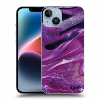 Ovitek za Apple iPhone 14 - Purple glitter
