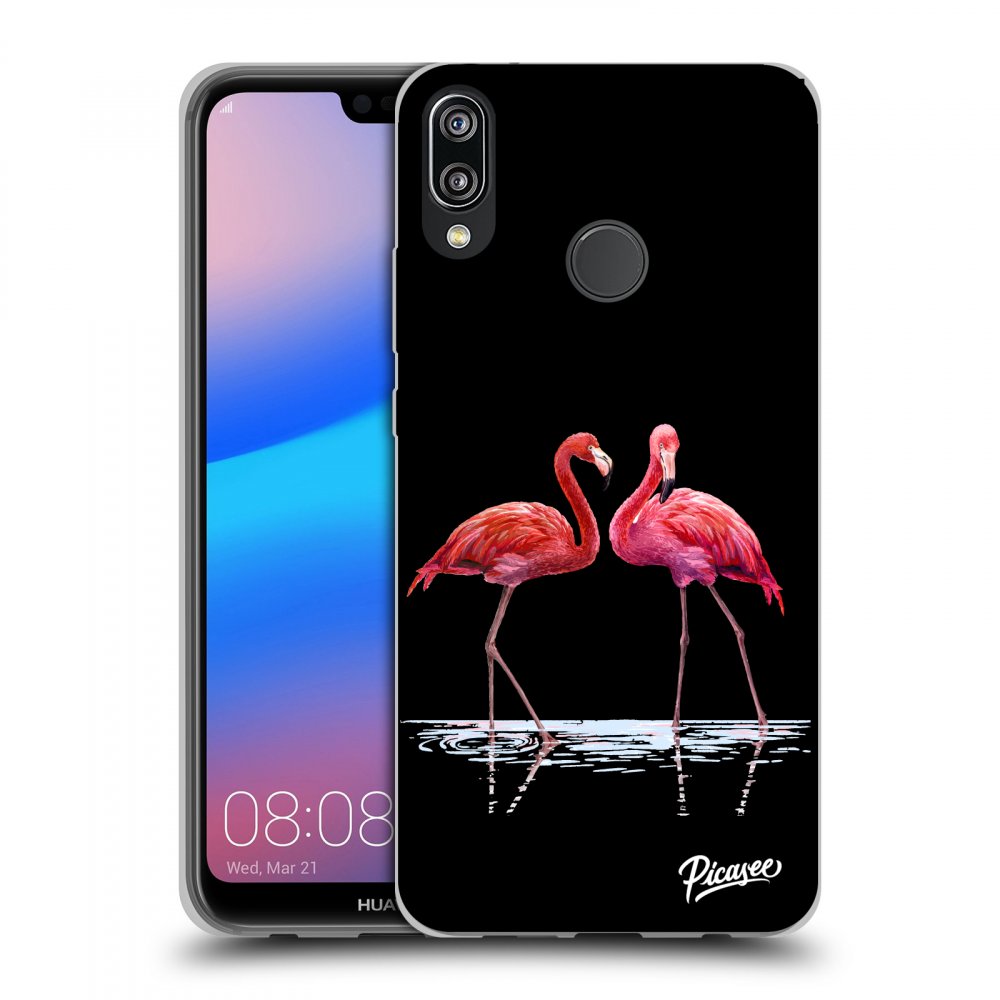 Picasee ULTIMATE CASE za Huawei P20 Lite - Flamingos couple